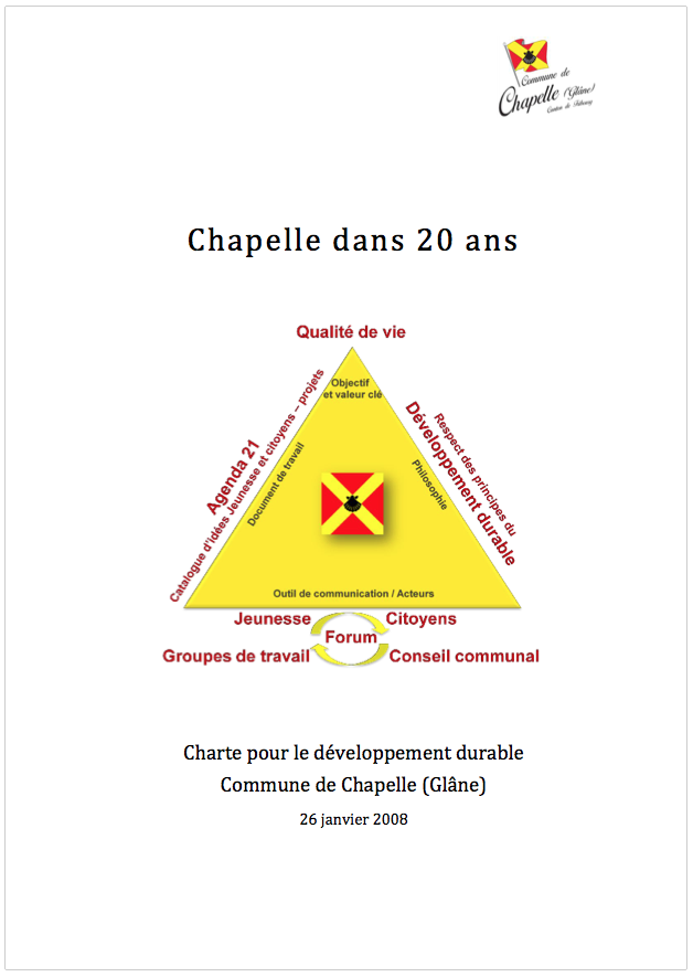 Charte Agenda 21 - Chapelle dans 20 ans